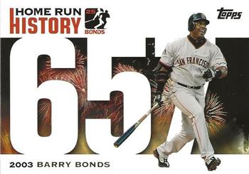 2005 Topps Updates & Highlights - Barry Bonds Home Run History #BB 657 Barry Bonds Front