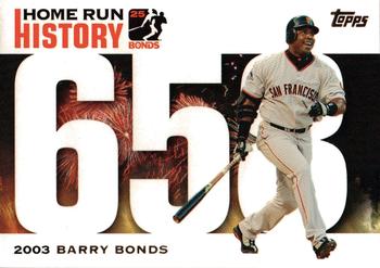 2005 Topps Updates & Highlights - Barry Bonds Home Run History #BB 658 Barry Bonds Front
