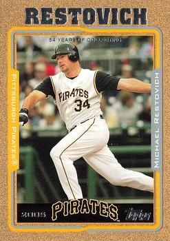 2005 Topps Updates & Highlights - Gold #UH17 Michael Restovich Front