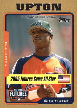 2005 Topps Updates & Highlights - Gold #UH213 B.J. Upton Front