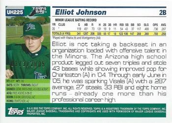 2005 Topps Updates & Highlights - Gold #UH225 Elliot Johnson Back