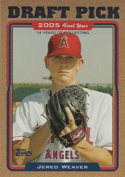 2005 Topps Updates & Highlights - Gold #UH312 Jered Weaver Front