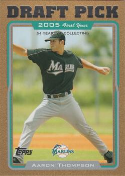 2005 Topps Updates & Highlights - Gold #UH315 Aaron Thompson Front