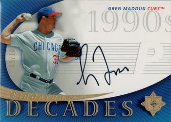 2005 UD Ultimate Signature Edition - Decades #SD-GM Greg Maddux Front