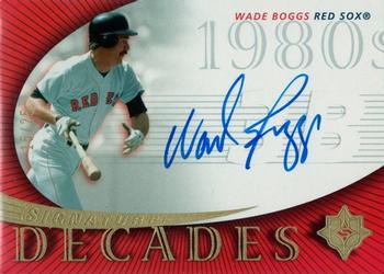 2005 UD Ultimate Signature Edition - Decades #SD-WB Wade Boggs Front