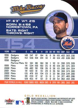 2005 Ultra - Gold Medallion #154 Mike Piazza Back