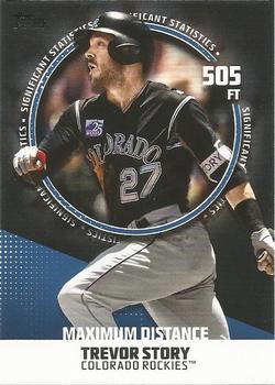 2019 Topps - Significant Statistics Blue #SS-4 Trevor Story Front