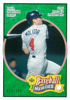 2005 Upper Deck Baseball Heroes - Emerald #52 Paul Molitor Front