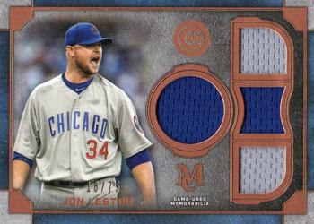 2019 Topps Museum Collection - Single-Player Primary Pieces Quad Relics Copper #SPQR-JL Jon Lester Front