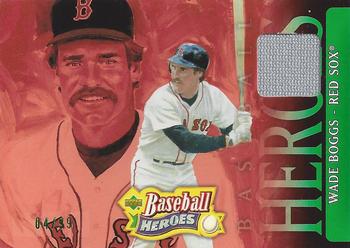 2005 Upper Deck Baseball Heroes - Memorabilia Emerald #90 Wade Boggs Front