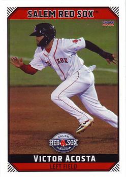 2019 Choice Salem Red Sox #01 Victor Acosta Front