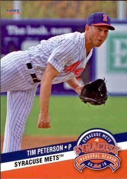 2019 Choice Syracuse Mets #19 Tim Peterson Front