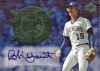 2005 Upper Deck Hall of Fame - Cooperstown Calling Autograph Green #CO-RY2 Robin Yount  Front