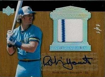 2005 Upper Deck Hall of Fame - Essential Enshrinement Autograph-Material Rainbow #EE-RY1 Robin Yount  Front