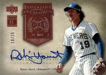 2005 Upper Deck Hall of Fame - Seasons Autograph #HFS-RY2 Robin Yount Front