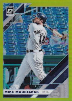 2019 Donruss Optic - Lime Green #186 Mike Moustakas Front