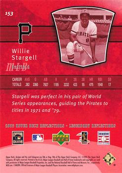 2005 Upper Deck Reflections - Red #153 Willie Stargell Back