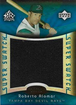 2005 Upper Deck Reflections - Super Swatch Blue #SS-RA Roberto Alomar Front