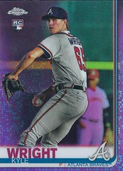 2019 Topps Chrome - Pink Refractor #120 Kyle Wright Front