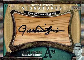 2005 Upper Deck Sweet Spot Classic - Signatures Sweet Sticks #RF Rollie Fingers Front