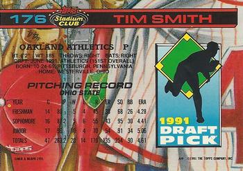 1992 Stadium Club Dome #176 Tim Smith Back