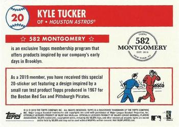 2018-19 Topps 582 Montgomery Club Set 2 #20 Kyle Tucker Back
