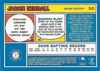2006 Bazooka - Blue Fortune #30 Jason Kendall Back