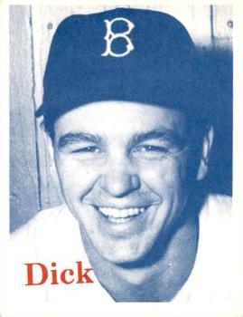 1974 TCMA 1952 Brooklyn Dodgers - Blue/White Red Names / Red Backs #NNO Dick Williams Front