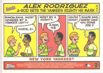 2006 Bazooka - Comics #12 Alex Rodriguez Front