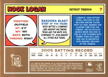 2006 Bazooka - Gold Chunks #7 Nook Logan Back