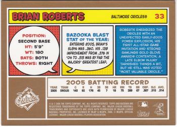 2006 Bazooka - Gold Chunks #33 Brian Roberts Back