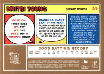 2006 Bazooka - Gold Chunks #37 Dmitri Young Back