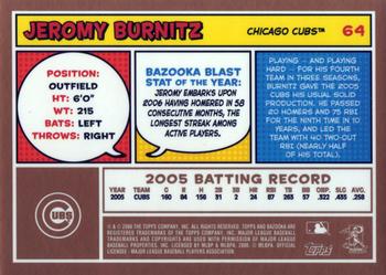 2006 Bazooka - Gold Chunks #64 Jeromy Burnitz Back