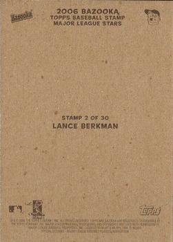 2006 Bazooka - Stamps #2 Lance Berkman Back