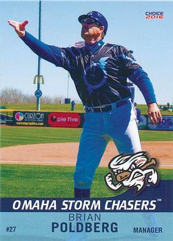 2016 Choice Omaha Storm Chasers #31 Brian Poldberg Front