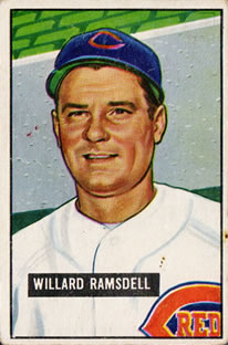 1951 Bowman #251 Willard Ramsdell Front