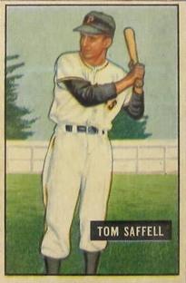1951 Bowman #130 Tom Saffell Front