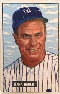 1951 Bowman #183 Hank Bauer Front