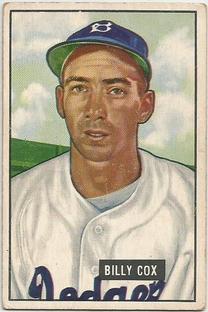 1951 Bowman #224 Billy Cox Front