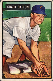 1951 Bowman #47 Grady Hatton Front