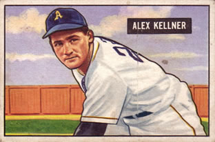 1951 Bowman #57 Alex Kellner Front