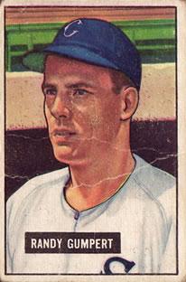 1951 Bowman #59 Randy Gumpert Front