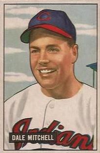 1951 Bowman #5 Dale Mitchell Front