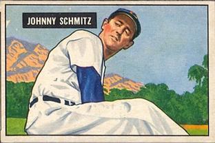 1951 Bowman #69 Johnny Schmitz Front