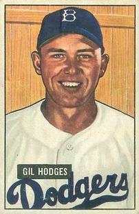 1951 Bowman #7 Gil Hodges Front