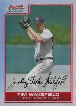 2006 Bowman Chrome - Refractors #155 Tim Wakefield Front