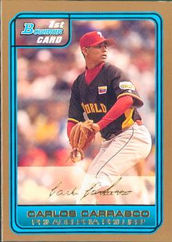 2006 Bowman Draft Picks & Prospects - Futures Game Prospects Gold #FG4 Carlos Carrasco Front