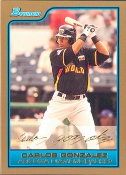 2006 Bowman Draft Picks & Prospects - Futures Game Prospects Gold #FG43 Carlos Gonzalez Front