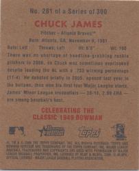 2006 Bowman Heritage - Mini #281 Chuck James Back