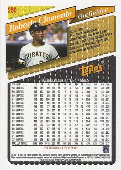 2019 Topps Archives - Blue #250 Roberto Clemente Back